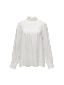 Ruffle-Collar Blouse | White
