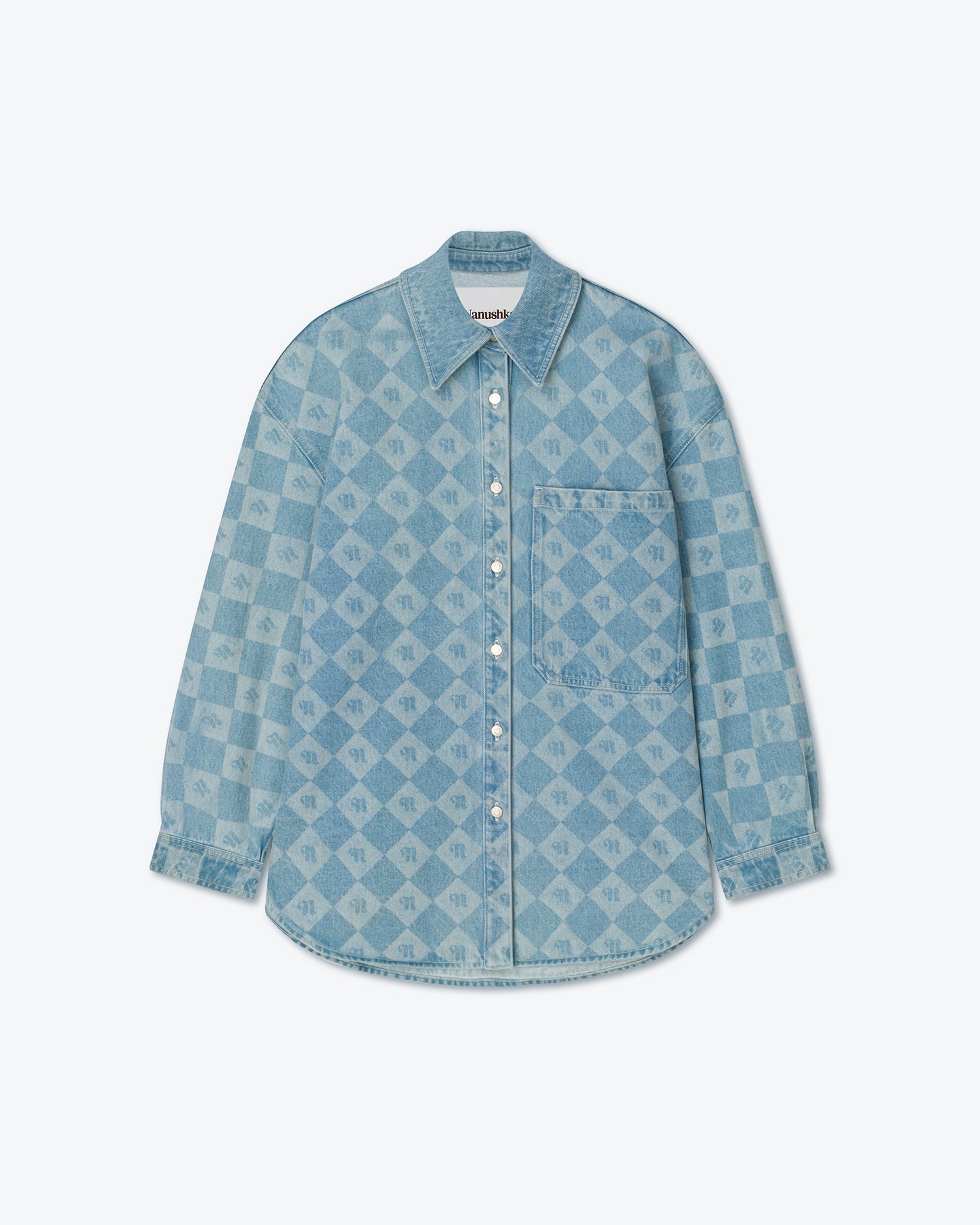 Aarna Denim Jacket | Blue Monogram