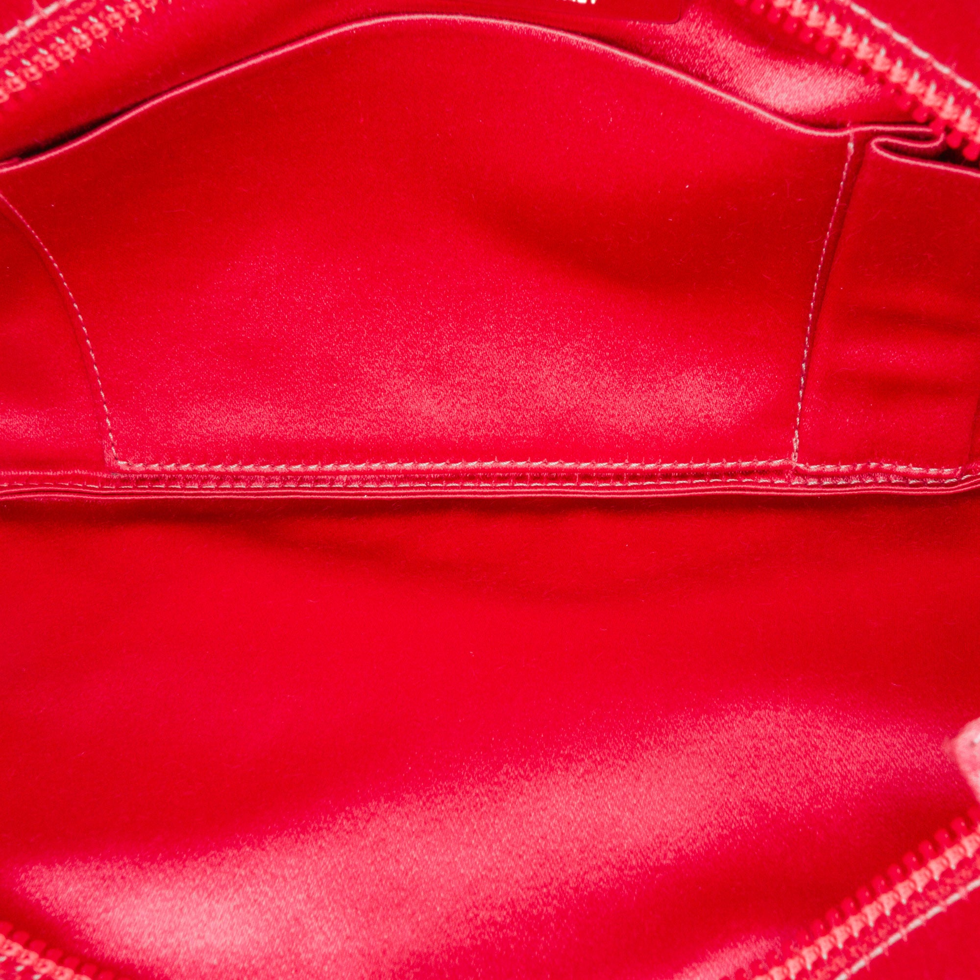 Chanel | Pre-Owned Satin Diamante Camellia Clutch with Chain | Pink/Dark Pink