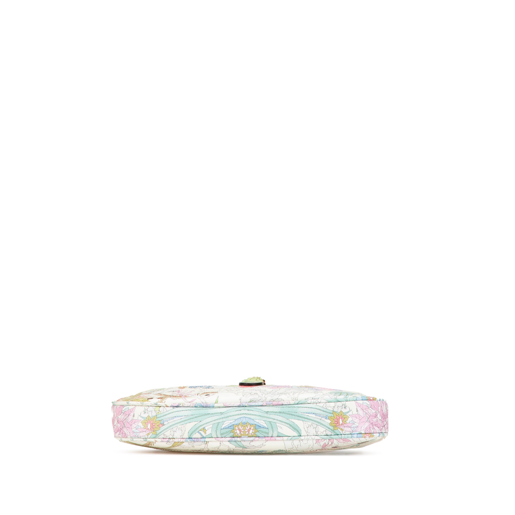 Gucci | Pre-Owned Yuko Higuchi Small Calfskin Floral Print Jackie 1961 | White