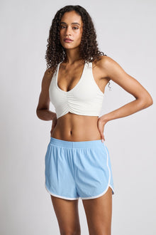 Women | SPLITS59 | Megan Woven Nylon Run Short | Sky Blue