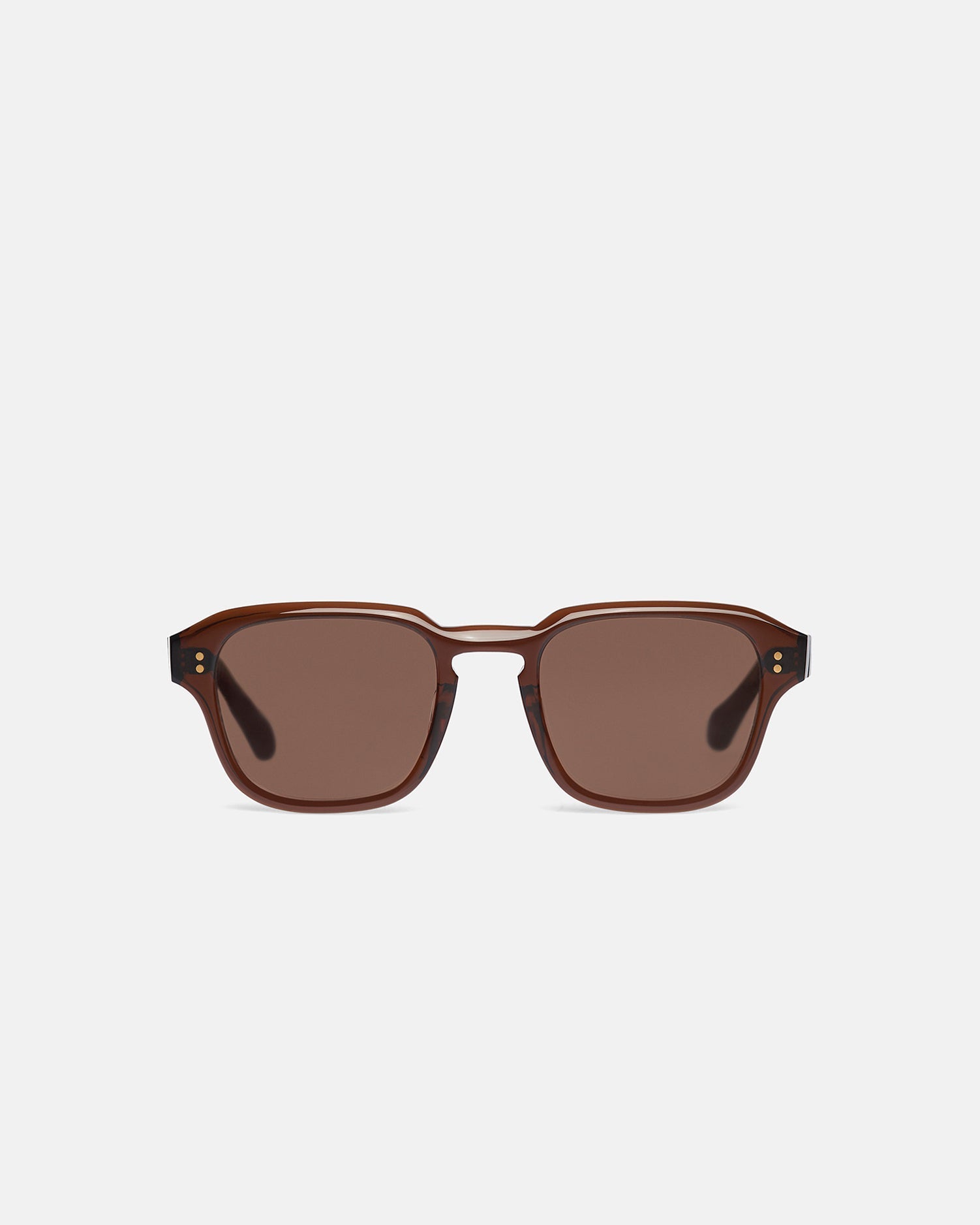 Aiza Bio-Plastic Rounded Sunglasses | Brown