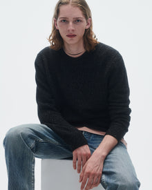 Mens | Allday Crew In Recycled Cashmere | Charcoal