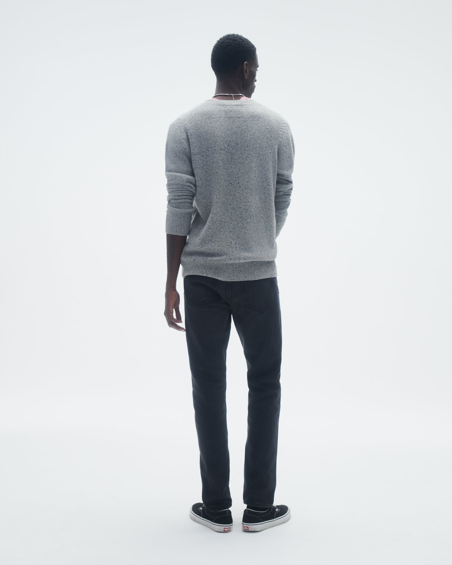 Mens | Allday Crew In Recycled Cashmere | Stone