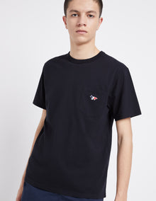 Mens | Tricolor Fox Patch Tee-Shirt | Black