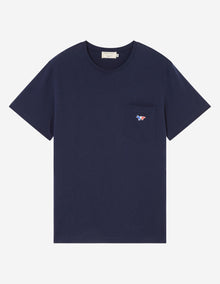 Mens | Tricolor Fox Patch Tee-Shirt - II | Navy