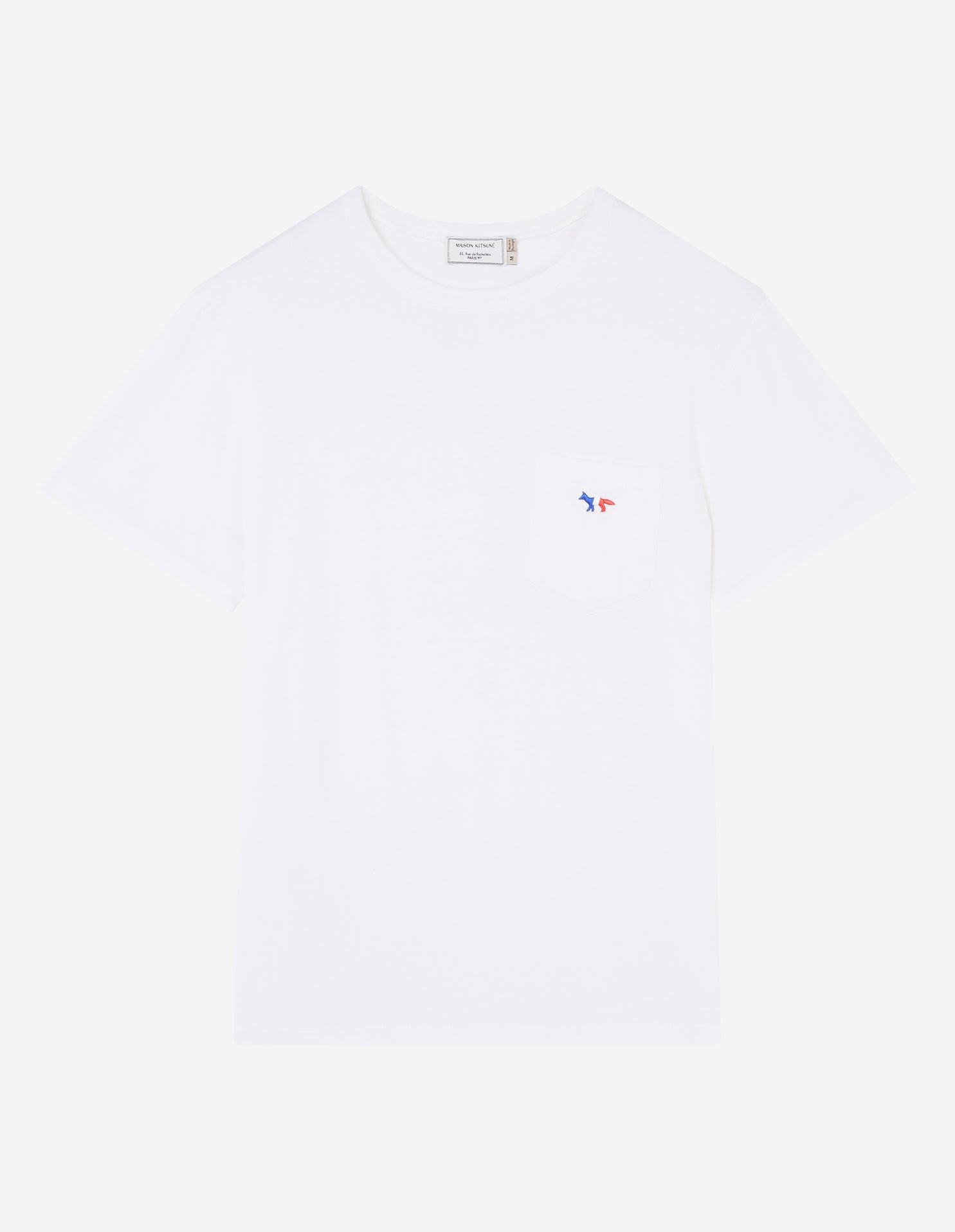 Mens | Tricolor Fox Patch Tee-Shirt | White