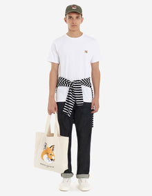Mens | Fox Head Patch Short-Sleeve Classic Cotton Tee-Shirt | White