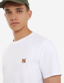 Mens | Fox Head Patch Short-Sleeve Classic Cotton Tee-Shirt | White