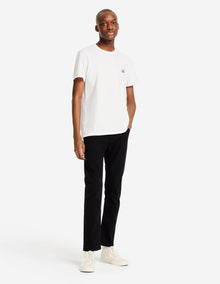 Mens | Fox Head Patch Short-Sleeve Classic Cotton Tee-Shirt | White