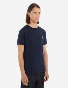 Mens | Fox Head Patch Short-Sleeve Classic Cotton Tee-Shirt | Navy