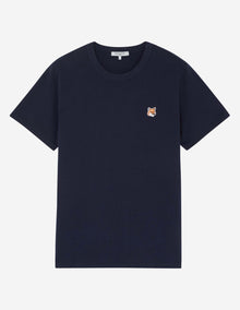 Mens | Fox Head Patch Short-Sleeve Classic Cotton Tee-Shirt | Navy