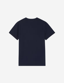 Mens | Fox Head Patch Short-Sleeve Classic Cotton Tee-Shirt | Navy