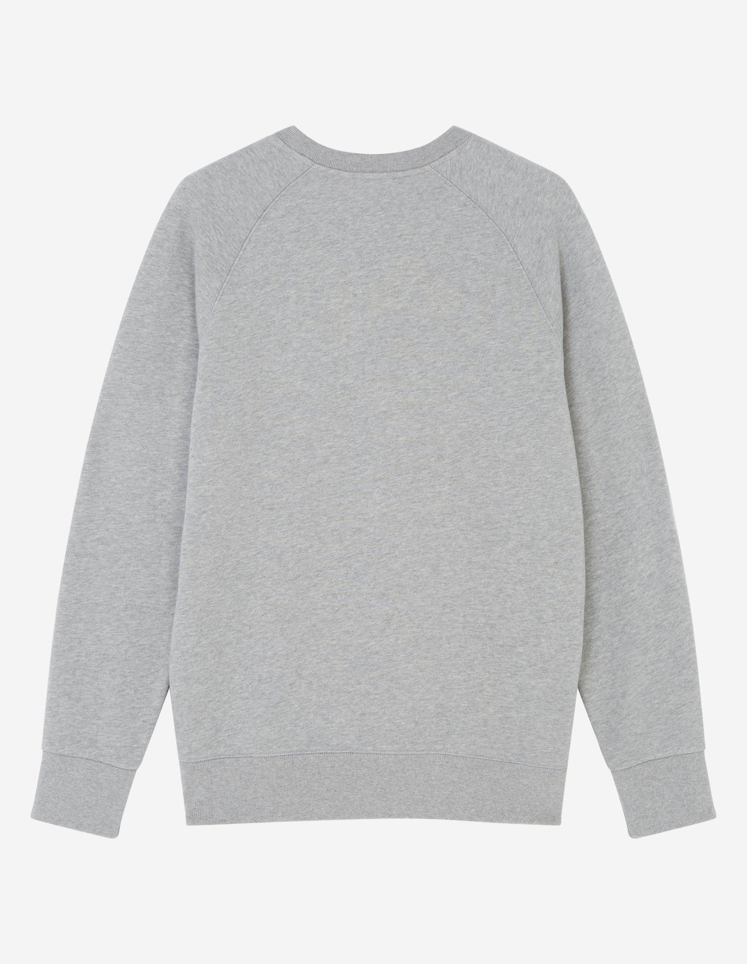 Mens | Iconic Fox Head Patch Classic Cotton Fleece Sweatshirt | Grey Melange