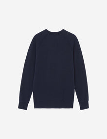 Mens | Iconic Fox Head Patch Classic Cotton Fleece Sweatshirt | Navy