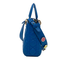Dior | Pre-Owned Small Lambskin Cannage My ABC Lady | Blue/Dark Blue