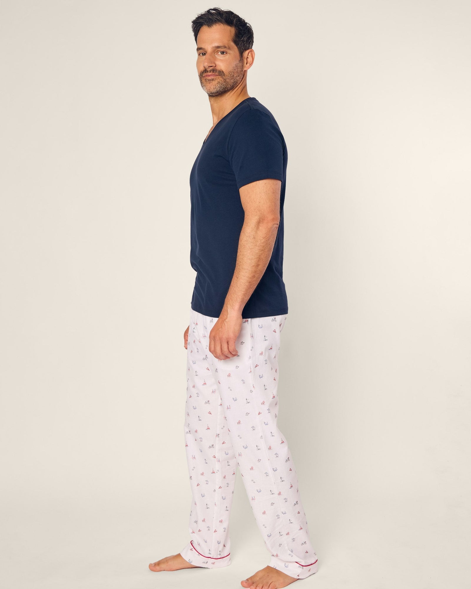 Men's Twill Pajama Pant in Coastal Charms in Coastal Charms#Color_Coastal Charms