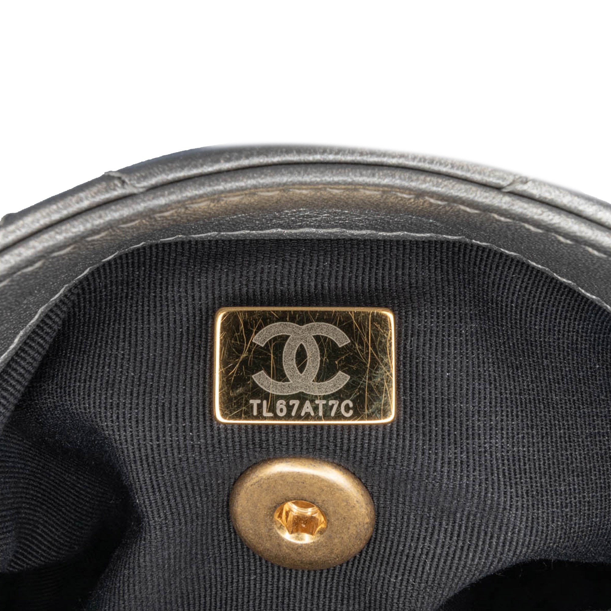 Chanel | Pre-Owned Mini Quilted Lambskin Side Note Flap | Silver