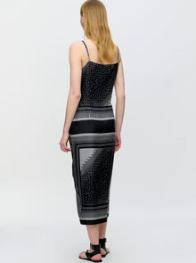 Angie Camisole Dress | Black/White