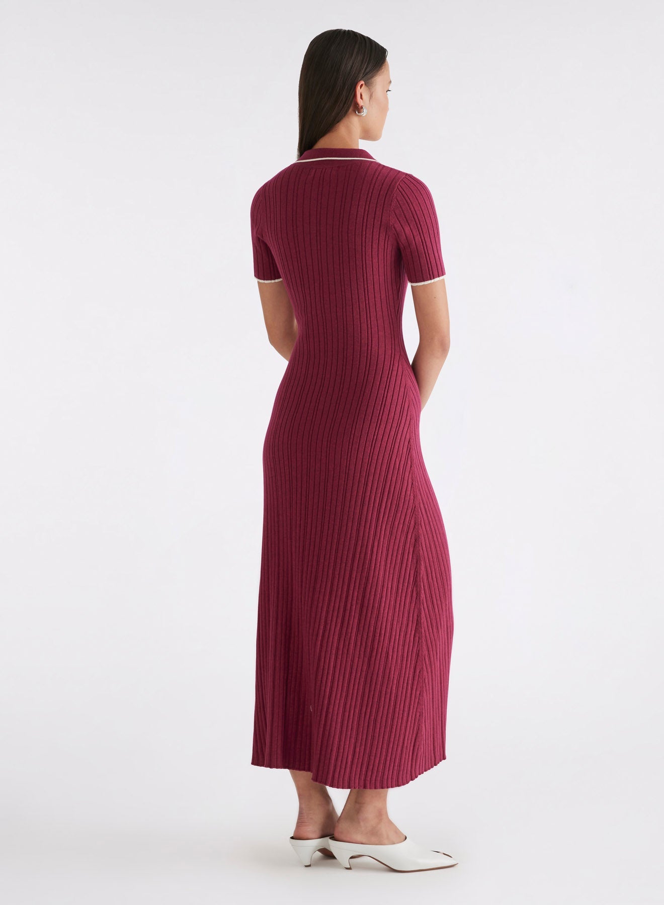 Penelope Dress | Cherry W/ Silence Trim