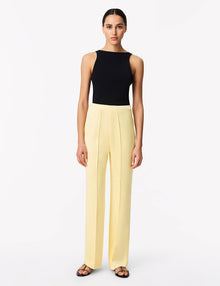 Women | Pintuck Trouser | Daffodil