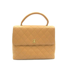 Chanel | Pre-Owned Caviar Kelly Top Handle Bag | Brown/Light Brown