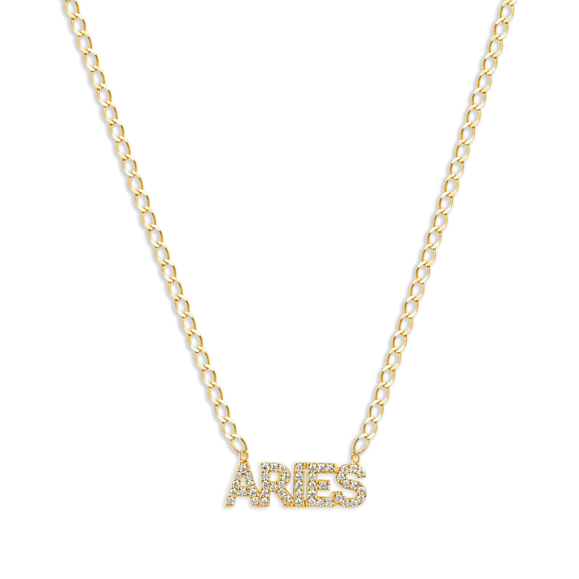 The Iced Out Zodiac Necklace | Gold Vermeil & Sterling Silver