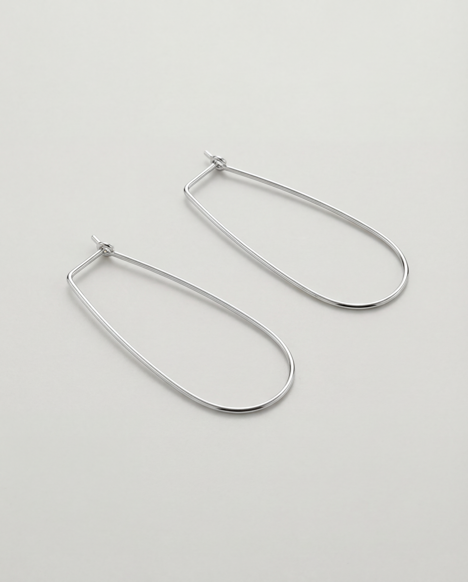 The Primavera Hoops | Rhodium Plated Brass
