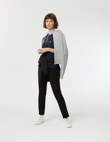 Womens | Tricolor Fox Patch Tee-Shirt | Navy
