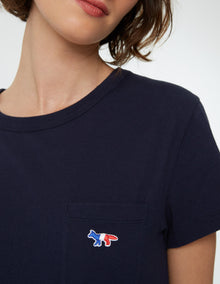 Womens | Tricolor Fox Patch Tee-Shirt | Navy