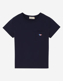Womens | Tricolor Fox Patch Tee-Shirt | Navy