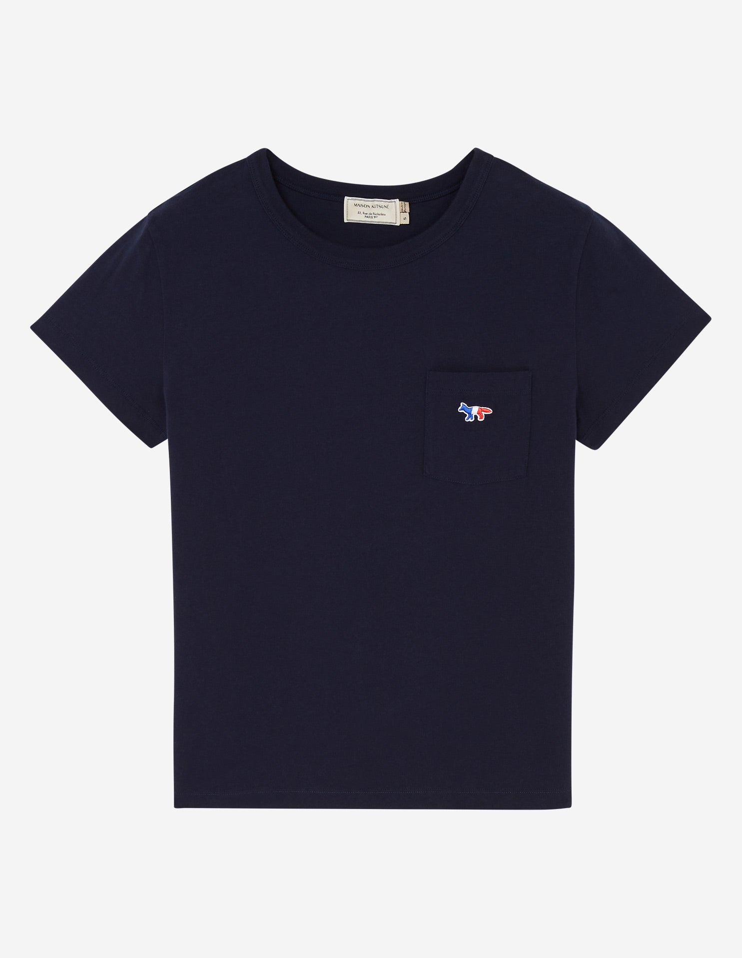 Womens | Tricolor Fox Patch Tee-Shirt | Navy