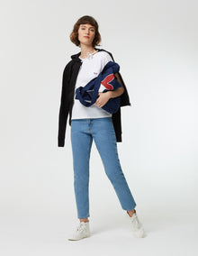 Womens | Tricolor Fox Patch Tee-Shirt | White