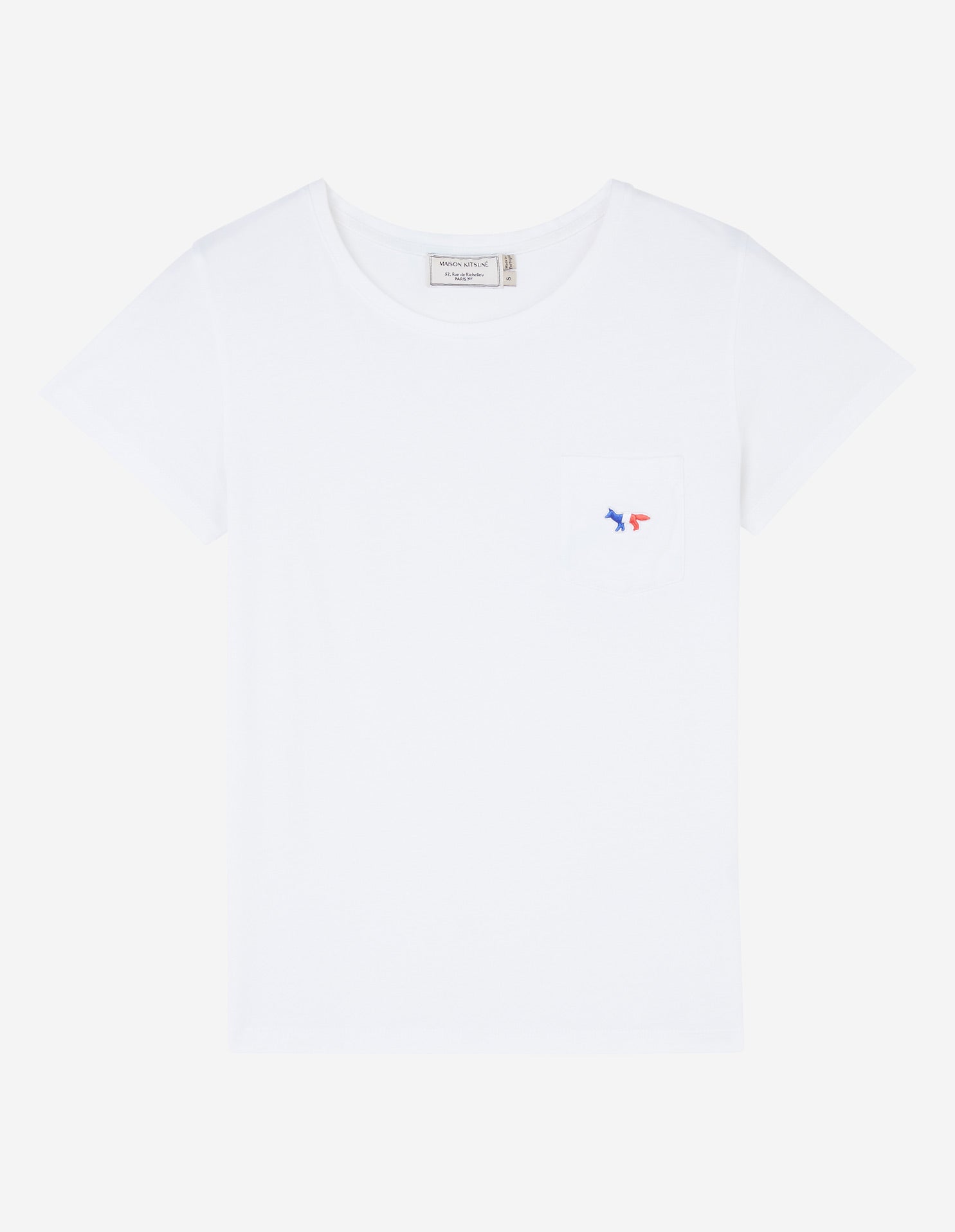Womens | Tricolor Fox Patch Tee-Shirt | White