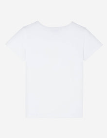 Womens | Tricolor Fox Patch Tee-Shirt | White