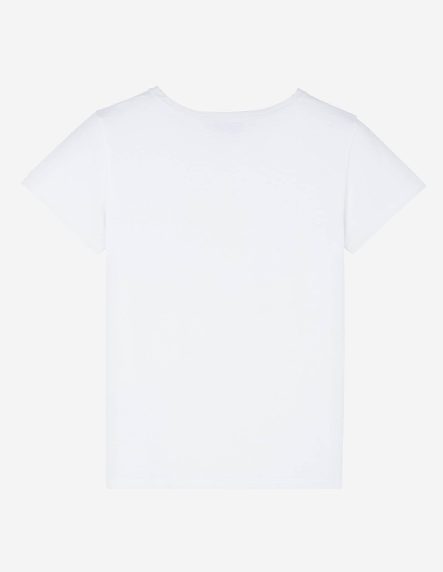 Womens | Tricolor Fox Patch Tee-Shirt | White