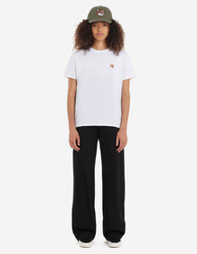 Womens | Fox Head Patch Short-Sleeve Classic Cotton Tee-Shirt | White