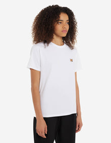 Womens | Fox Head Patch Short-Sleeve Classic Cotton Tee-Shirt | White