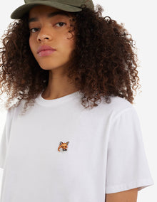 Womens | Fox Head Patch Short-Sleeve Classic Cotton Tee-Shirt | White