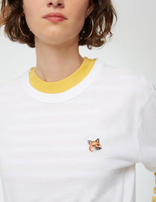 Womens | Fox Head Patch Short-Sleeve Classic Cotton Tee-Shirt | White