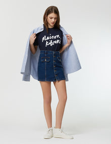 Womens | Handwriting Tee-Shirt | Navy