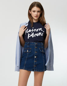 Womens | Handwriting Tee-Shirt | Navy