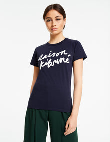 Womens | Handwriting Tee-Shirt | Navy
