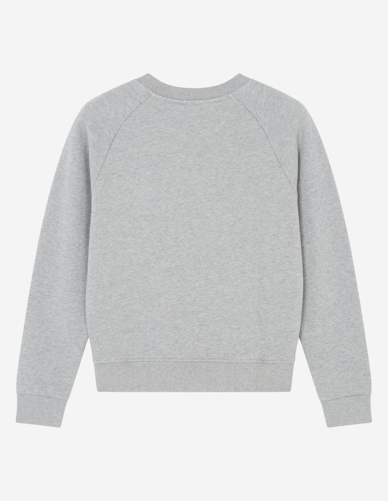 Womens | Ionic Fox Head Patch Adjusted Cotton Fleece Sweatshirt | Grey Melange