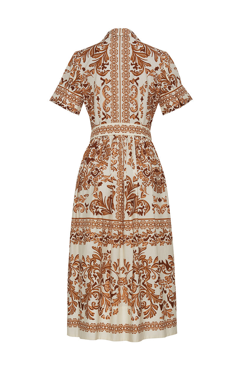 Adina Dress | Saltaire Brown