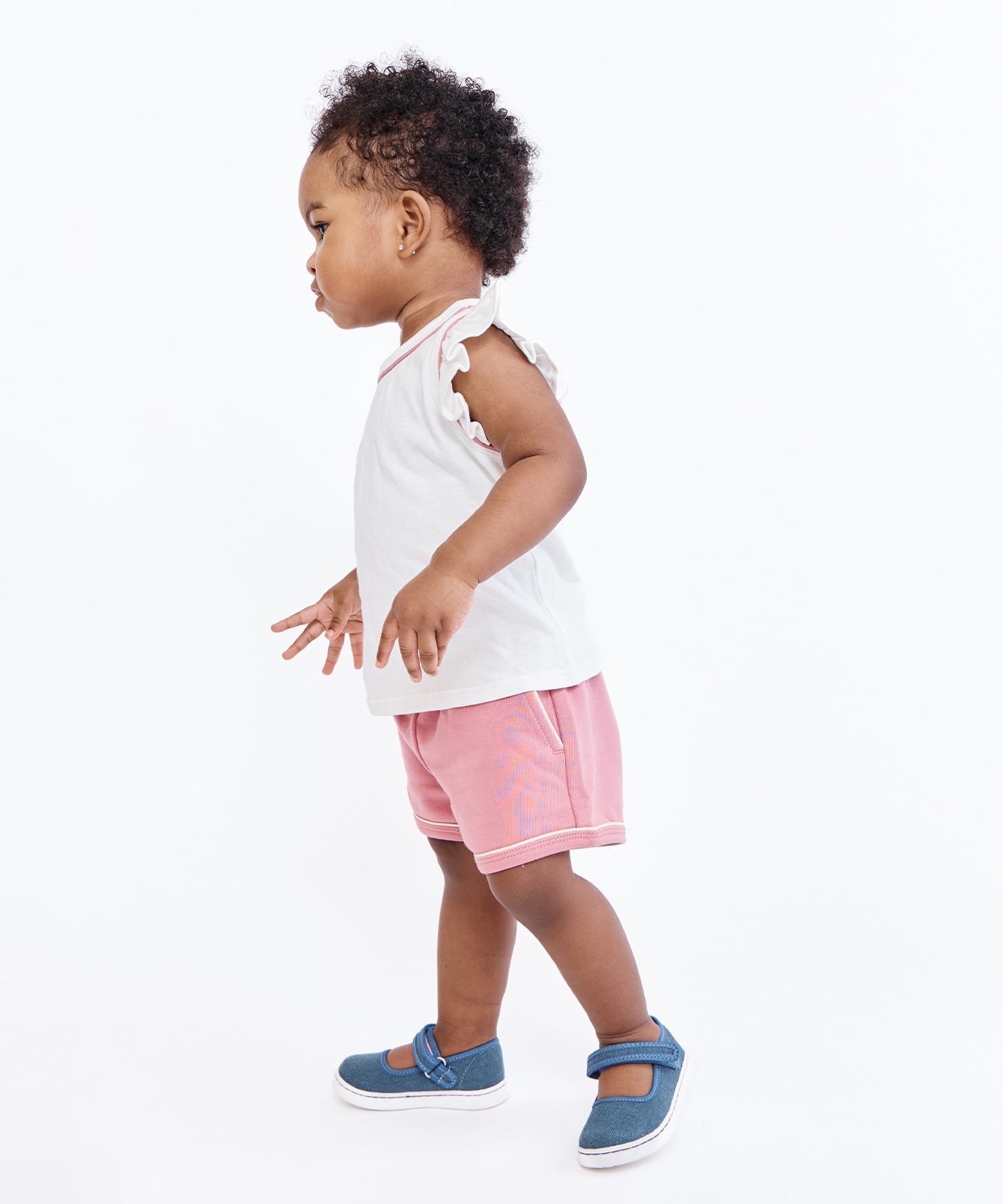 Girls | Adrian Baby Shirt | White/Pink