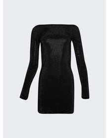 Alexander Wang | Women | Clear Bead Hotfix Mini Dress | Black