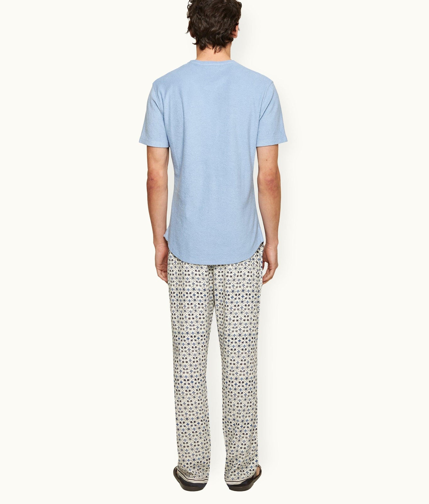Alfred Fiore Print Relaxed Fit Lounge Trousers | Cashew