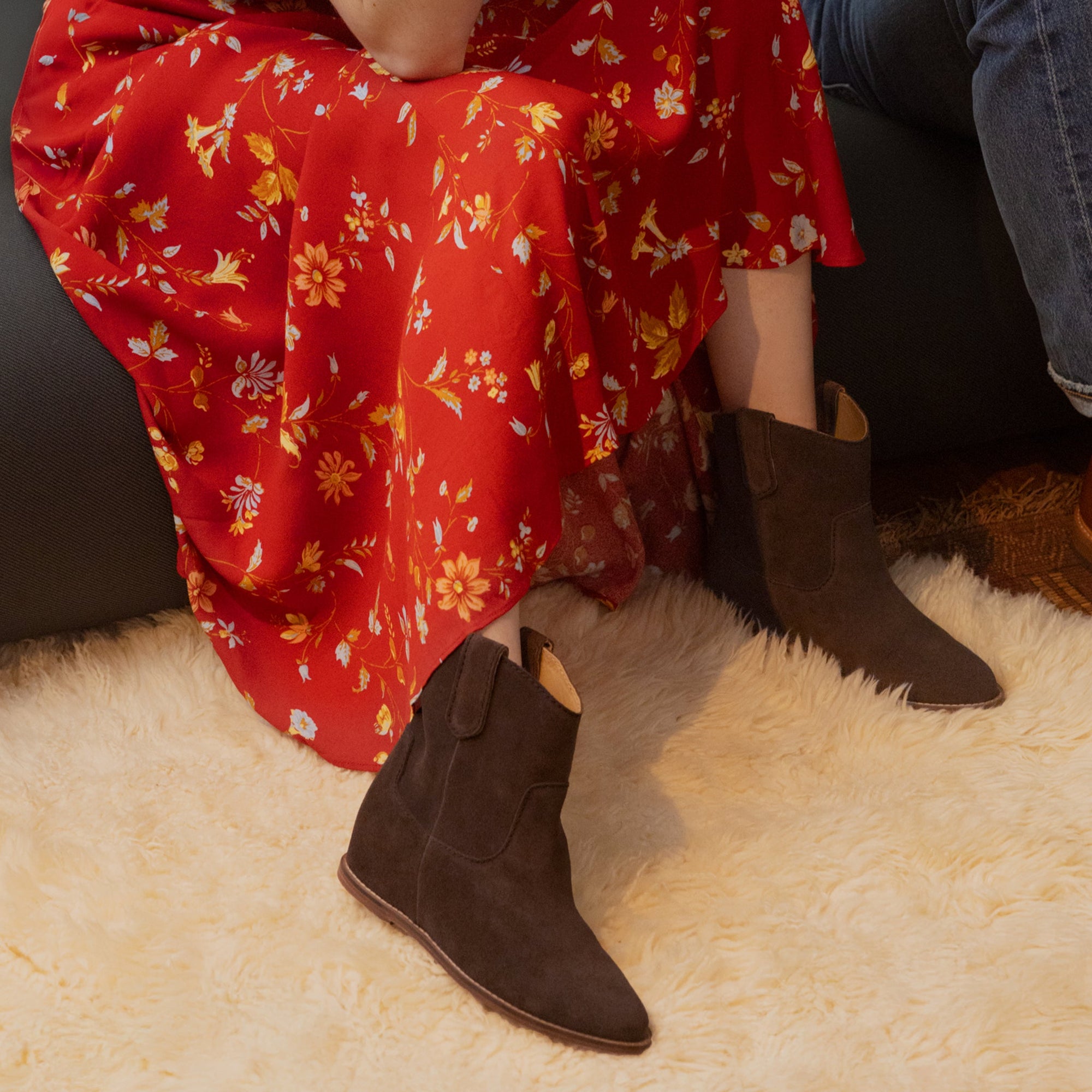 Womens | Amaya Bootie | Black Suede