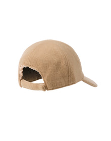 Amicale Cashmere | Women | Cashmere Blend Knit Baseball Cap | Camel